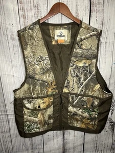 Magellan Outdoors Camo Vest Large Zip Realtree Hunting - Picture 1 of 8