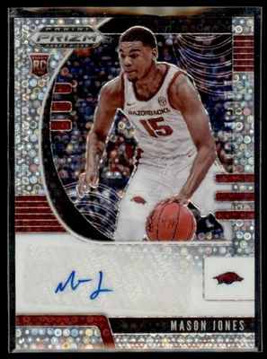 Mason Jones 2020-21 Panini Prizm Draft Fast Break Disco RC Auto #PA-MJ Arkansas - Image 1 of 2