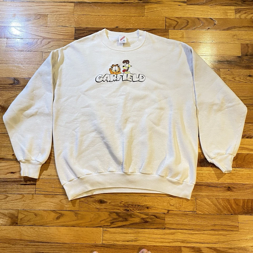 Sudadera Vintage Garfield Odie Bordada XL Jerseys Hecha en EE. UU. Foto 1 de 4