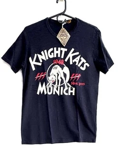 Camiseta Johnson Motors Knight Kats Munich Manga Corta M Negra ¡NUEVA CON ETIQUETAS!! - Imagen 1 de 5
