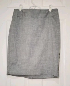 Falda lápiz The Limited hasta la rodilla para mujer gris claro talla 4 - Imagen 1 de 6