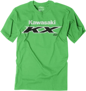 FACTORY EFFEX 23-83100 Youth Kawasaki KX T-Shirt - Green - Small - Picture 1 of 2