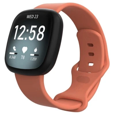 Correa de reloj StrapsCo de goma de silicona Infinity para Fitbit Versa 3 Foto 1 de 2