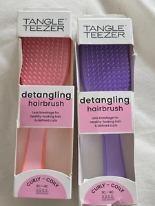 TANGLE TEEZER Naturally Detangling Hairbrush Brush for Curly-Coily Hair - Picture 1 of 1