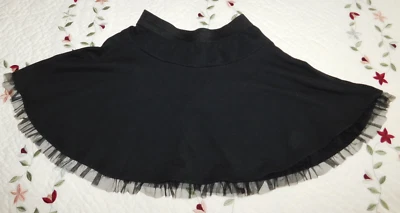 Besties Girls Tulle Ruffle Hem Black Skirt Size L (10-12) Elastic Waist - Image 1 of 4