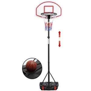 Canestro Bascket Esterno con Tabellone Altezza Regolabile da 196 a 251 cm Sport - Foto 1 di 12