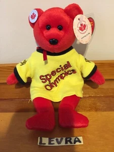 I Love CANADA gelbes T-Shirt Special Olympics Pin Ty Beanie Baby Bär KOSTENLOSER VERSAND - Bild 1 von 2