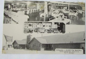 FLINT MICHIGAN EL RANCHO DORT HWY. 1960 UNPOSTED - Picture 1 of 2