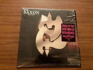 SAXON Destiny LP Vinyl 1988 US 1st Press RARE Shrink w/Hype Sticker - Picture 1 of 6