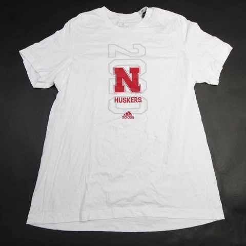 Nebraska Cornhuskers adidas Amplifier Short Sleeve Shirt Men's White New Cover