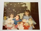 (Ah) Photo originale trouvée photo instantanée 1984 patch chou de Noël enfants
