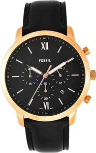 Fossil Neutra Herren Quarz Chronograph Edelstahlarmband FS5381, Schwarz NEU+OVP - Bild 1 von 7
