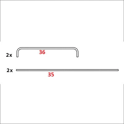 Dachgestänge Ersatz Hollywoodschaukel Parma Dachstange Gestänge Ersatzteil - Bild 1 von 4