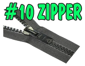 #10 Chain Zipper Sliders Single and Double pull Upholstery by the yard - Picture 1 of 5