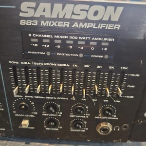 3x Black Trim Knobs For Samson S83 Mixer Amplifier 8channel 300watts - Picture 1 of 2