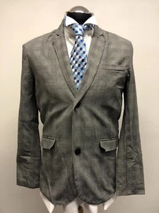 FRENCH CONNECTION SUIT JACKET/BLAZER WITH STRETCH IN GREY CHECK 40R BNWT - Picture 1 of 7