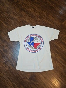 Vintage 90s USA Multicolor Texas Aquaculture Shirt Size Large Fishing Graphics  - Picture 1 of 4