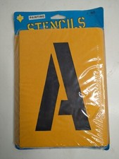 6" Painting Stencils~A-Z Letters+ 1-0 Numbers~Sealed Pack~P.T. Templet Co.,1977