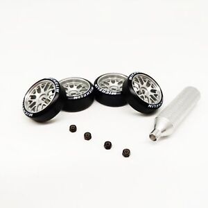14 Stripe Wheel&Logo Drift Tires for 1/28 Wltoys MINI-Z Mini-Q HGD1 RC Car