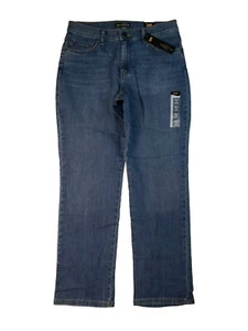 Lee Jean's Women's Relax Fit Straight Leg Mid Rise Jean's Size 8 Short - Picture 1 of 13