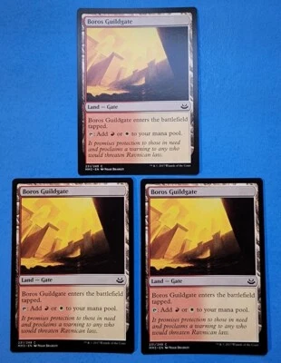 3x Boros Guildgate Modern Masters 2017 MTG Magic Card Dual Land - Gate Color 231 - Image 1 of 4