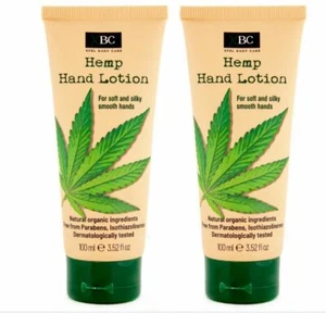 2 X XBC HEMP HAND LOTION NATURAL ORGANIC INGREDIENTS BOXED 100ML - Picture 1 of 2