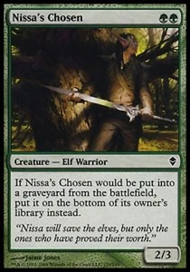 *MRM* FR/VF 4x �lu de Nissa (Nissa's Chosen ) MTG Zendikar - Imagen 1 de 1