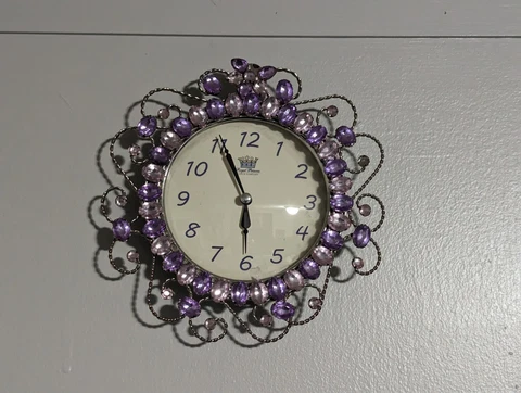 Purple Jewel Clock Cover