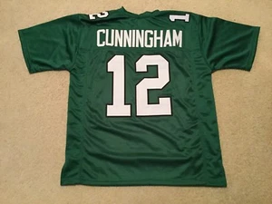 UNSIGNED CUSTOM Sewn Stitched Randall Cunningham Green Jersey - M, L, XL, 2XL - Picture 1 of 2