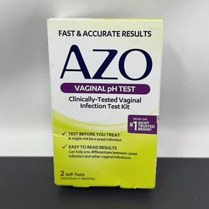 AZO Vaginal pH Test Kit, Clinically-Tested Vaginal Infection Test Kit Exp 2/27 - Picture 1 of 4