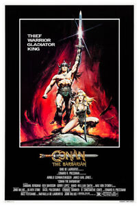 Conan Barbarzyńca - Plakat filmowy - Arnold Schwarzenegger - wersja amerykańska
