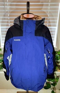 Columbia Sportswear Company Men's Large Full Zip Outdoor Coat RN 69724 Blue - Picture 1 of 4