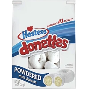 Hostess Donettes Mini Donuts, Powdered, 10.5 Ounce Pack of 2 - Picture 1 of 3
