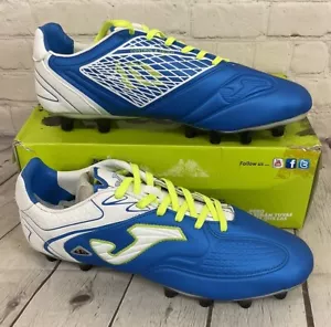 Botines de fútbol para hombre Joma Numero 10 Piso Multitaco azul amarillo blanco talla 11,5 EE. UU. - Imagen 1 de 13