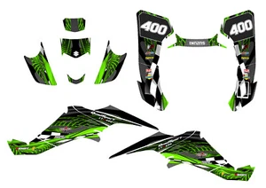 Suzuki LTZ 400 KFX 400 kit de calcomanías gráficas premium 24 il grueso vinilo de carreras #3500 - Imagen 1 de 18
