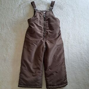 Unisex Snow Bib Pants Size 3t Brown By Osh Kosh