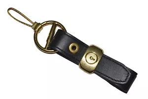 Llavero de cuero Dunhill Duke negro para hombre totalmente nuevo precio de venta sugerido por el fabricante £315 - Imagen 1 de 6