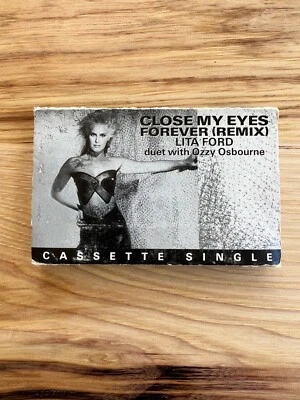 Lita Ford Ozzy Osbourne Close My Eyes Forever 1989 Cassette Single FREE SHIPPING - Image 1 of 2