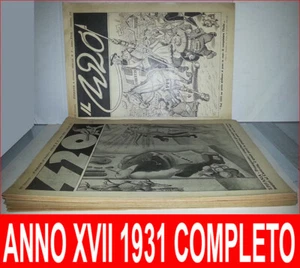 420 SETTIMANALE POLITICO SATIRICO Anno XVII 1931 COMPLETO Nerbini - Imagen 1 de 5