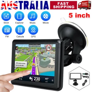 5" Car LCD Navigation GPS Navigator Speedcam Sat Nav Lifetime Map Touch Screen - Picture 1 of 11