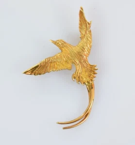 Astwood Dickinson Bermuda Longtail Pendant / Brooch in 18k Yellow Gold - Picture 1 of 4