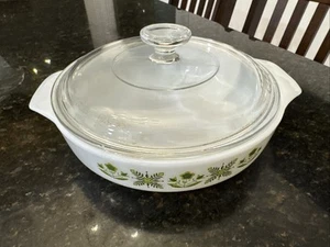 Vintage Anchor Hocking Fire King Meadow Green Baking Dish - Picture 1 of 5