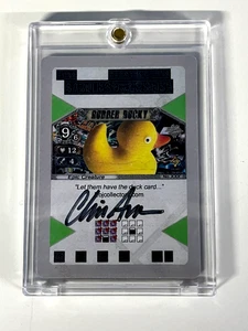 Tarjeta promocional PS3 Eye Of Judgment firmada Rubber Ducky Holograma Avalos Boletín - Imagen 1 de 3