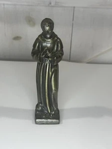 St. Francis of Assisi 7” Bronze Cast Statue Figure Patron of Animals 4 READ - Bild 1 von 16