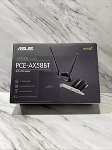 ASUS PCE-AX58BT Wi-Fi 6 (802.11AX) AX3000 Dual-Band Pcie Wi-Fi Adapter - Photo 1/10
