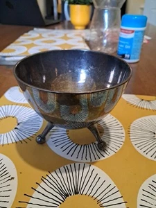 Kleine Epns Schale mit 3 Füßen - Bild 1 von 6
