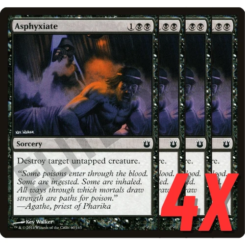 MTG Asphyxiate (Born of the Gods) 60/165 (NEAR MINT) (4X) - Image 1 of 1