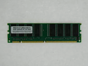 1GB 168pin PC133 Sdram Memory 3.3V Non- ECC Unbuffered 64x8 based Ram DIMM 1x1GB - Picture 1 of 1