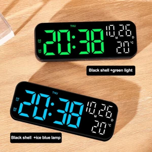 Beleuchtung Zahl Uhr Nachtlicht Wecker LED Digital Elektronische Uhr Große Zahl - Bild 1 von 14