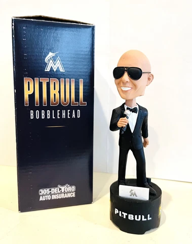 Pitbull Miami Marlins 2018 Bobblehead SGA ~ Mr 305 Pit Bull Cover
